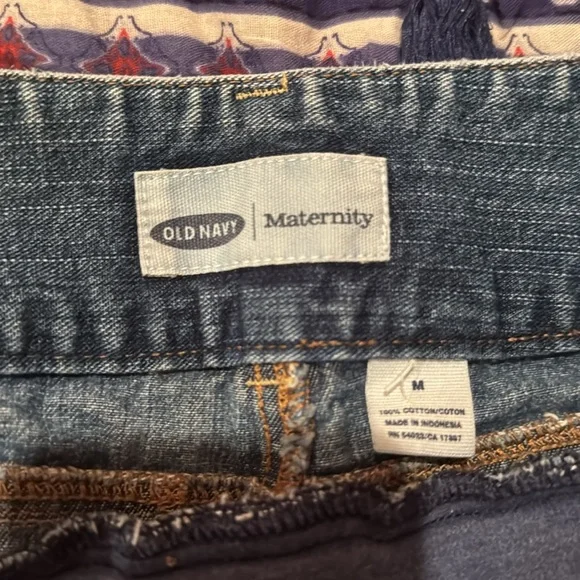 Blouse & shorts maternity Motherhood boho top jeans denim Bohemian old navy M 10 - Picture 17 of 17